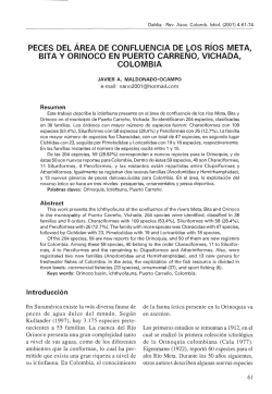 Revista 4, Art.10. Maldonado-Ocampo.PECES DEL AREA DE