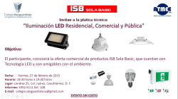 "Iluminación LED Residencial, Comercial y Pública”