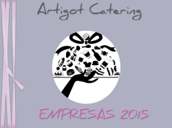 descargar dossier - Catering en Madrid