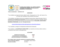 Fecha de actualización: 25/02/2015 14:02 www.contraloria.df.gob