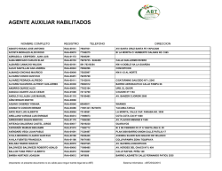 AGENTE AUXILIAR HABILITADOS
