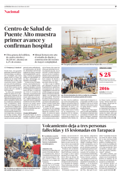 Centro de Salud de Puente Alto muestra primer