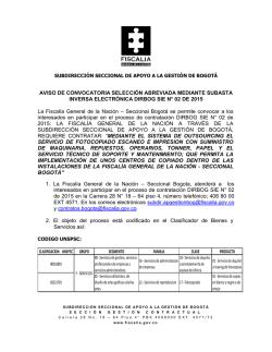 aviso convocatoria - Fiscalía General de la Nación