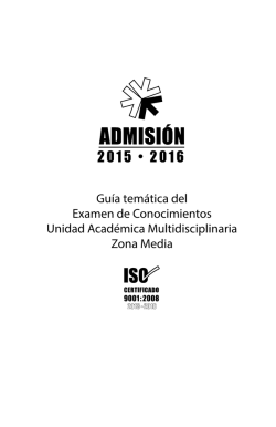 Unidad Académica Multidisciplinaria Zona MediaCoordinación