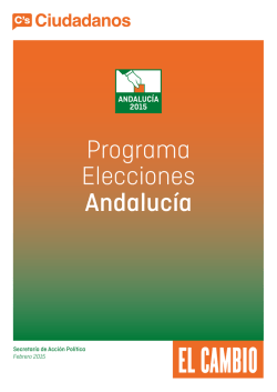 Programa Elecciones Andalucía