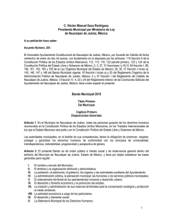C. H&eacute;ctor Manuel Sosa Rodr&iacute;guez. Presidente Municipal por