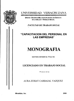 monografia - Repositorio Institucional de la Universidad Veracruzana