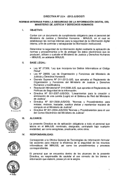 Directiva N°001-2012-JUS/OGTI