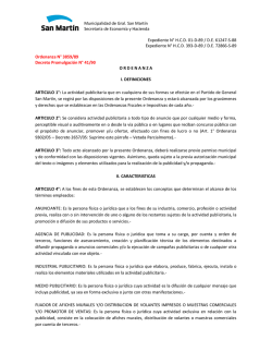 Ordenanza 3859-89 - Municipalidad de San Martín