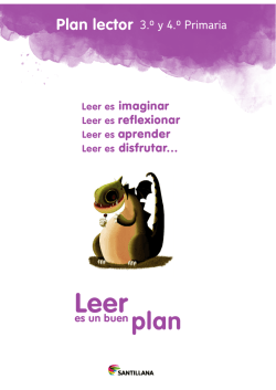 Plan lector - Leer es un buen plan
