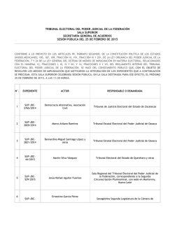 tribunal electoral del poder judicial de la federación sala superior