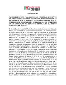 convocatoria al proceso interno para seleccionar y