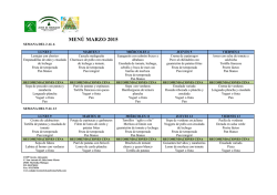 MENÚ MARZO 2015 - CEIP Vicente Aleixandre Marbella