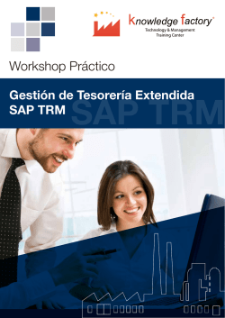 Gestión de la Tesorería con SAP TRM