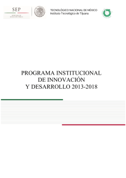 PIID 2013 - 2018 - Instituto Tecnológico de Tijuana