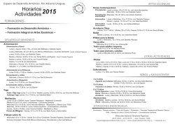 HORARIOS EDA marzo 2015 - Espacio de Desarrollo Armónico