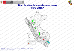 Muerte Materna - Dirección General de Epidemiología