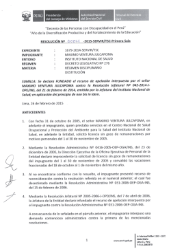 "Decenio de las Personas con Discapacidad en el Perú