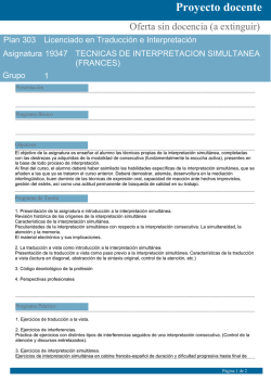 Proyecto docente