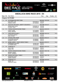 Descargar - Andaluc&iacute;a Bike Race