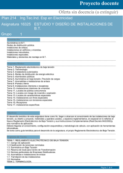 Proyecto docente