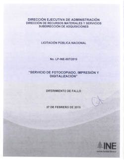 DIRECCIÓN EJECUTIVA DE ADMINISTRACIÓN