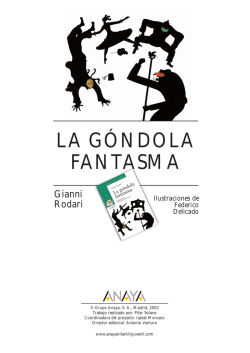 LA GÓNDOLA FANTASMA - Anaya Infantil y Juvenil