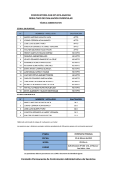 Comisi&oacute;n Permanente de Contratacion Administrativa de Servicios