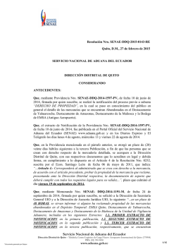 Servicio Nacional de Aduana del Ecuador