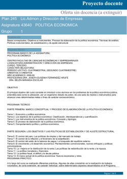 Proyecto docente - Universidad de Valladolid