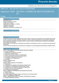 Proyecto docente
