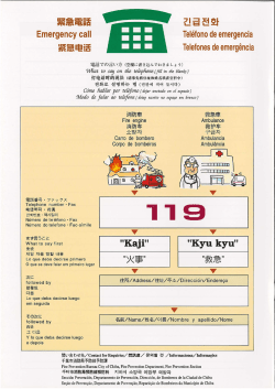 緊急電話 Emergency call (PDF:294KB)