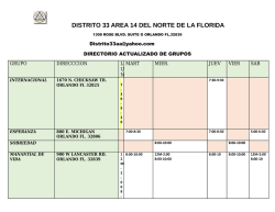 directorio actualizado de grupos