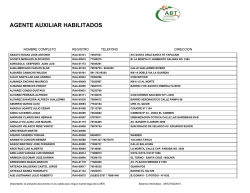 AGENTE AUXILIAR HABILITADOS