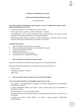Prospecto: información para el usuario Etoxisclerol 30 mg