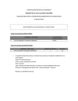 municipalidad distrital de barranco proceso cas n° 0010-2015