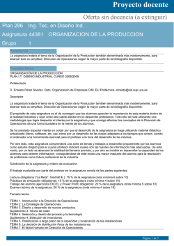 Proyecto docente
