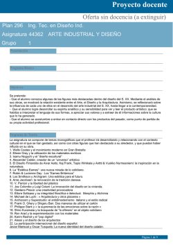 Proyecto docente