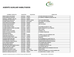 AGENTE AUXILIAR HABILITADOS