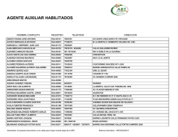 AGENTE AUXILIAR HABILITADOS