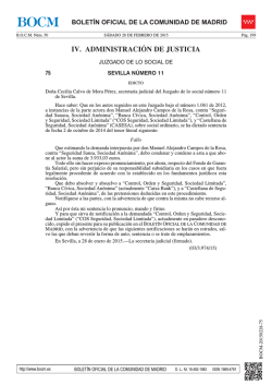 IV. ADMINISTRACIÓN DE JUSTICIA - Sede Electrónica del Boletin