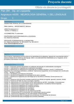 Proyecto docente