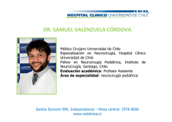 dr. samuel valenzuela córdova - Hospital Clínico Universidad de Chile