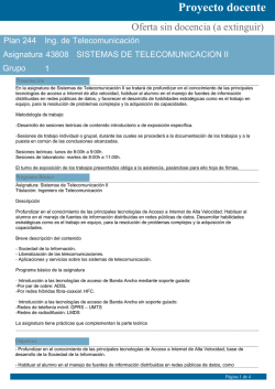 Proyecto docente