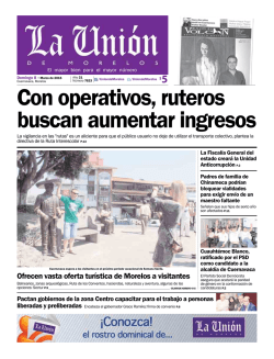 Ofrecen vasta oferta turística de Morelos a visitantes