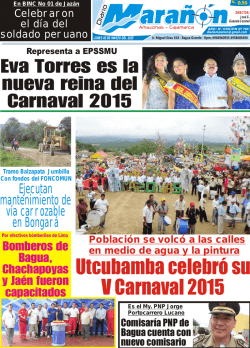 Utcubamba celebró su V Carnaval 2015