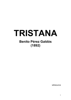 Perez Galdos, Benito, TRISTANA - Dirección General de Bibliotecas