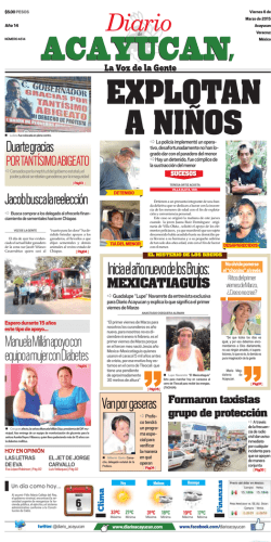 edición impresa - Diario de Acayucan