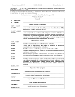 ANEXOS 1-A, 3, 7, 11, 14 y 23 de la Primera Resoluci&oacute;n