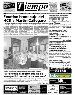Emotivo homenaje del HCD a Mart&iacute;n Callegaro